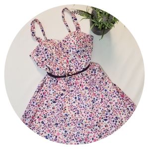 Candie's Corset Dress Pink Purple Fairycore sz S